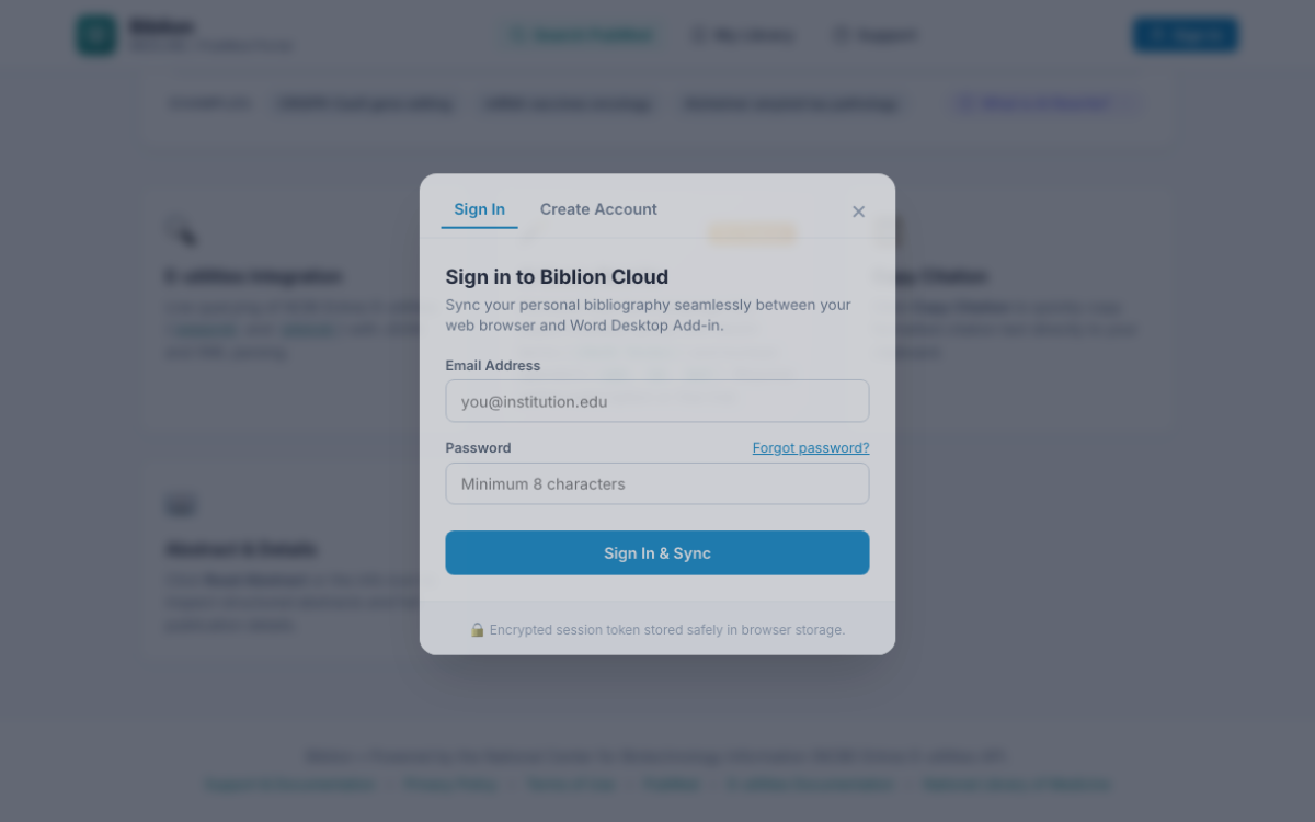 User Authentication and Cloud Sync